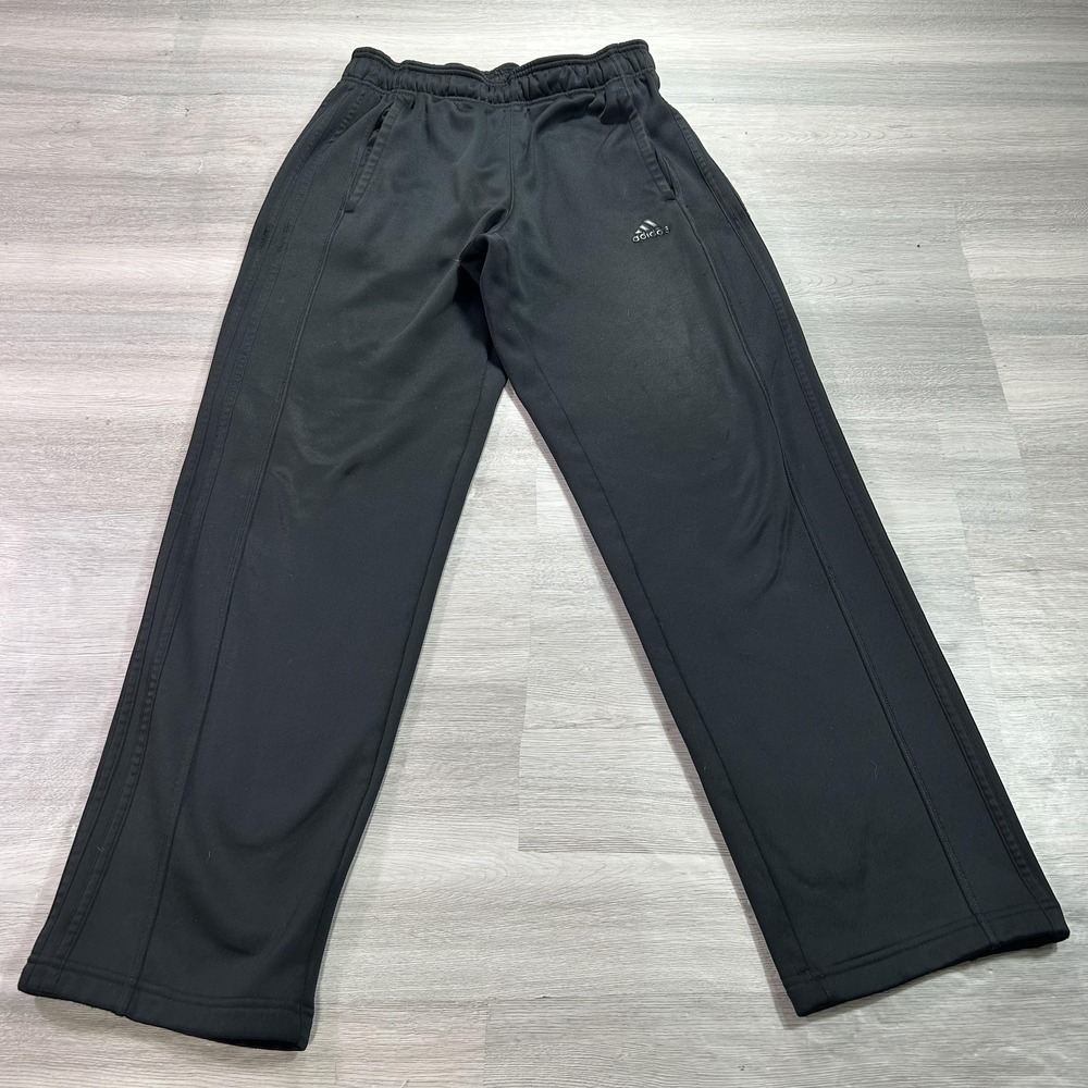 Adidas Climawarm Track Pants Mens Small Black Fleece Lined Athletic M64715‎